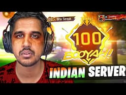 FIRST 100 STREAK IN INDIAN SERVER 🔥