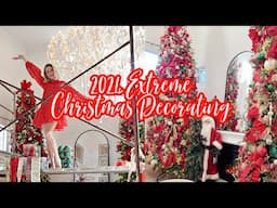 2024 CHRISTMAS DECORATE WITH ME // EXTREME CHRISTMAS DECORATING PART ONE