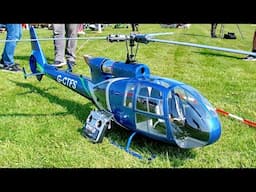 STUNNING !!! HUGE RC SA-341 GAZELLE SCALE MODEL TURBINE HELICOPTER / FLIGHT DEMONSTRATION !!!