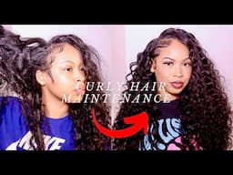 How I Maintain My Curly Sew In | Curl Refresh + Leaveout