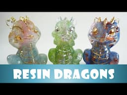 Hear, Speak, See No Evil Dragon Resin Molds - Easy Resin Project