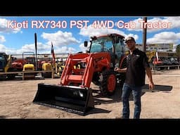 KIOTI RX Series RX7340 Power Shuttle 4WD Cab Tractor With Loader