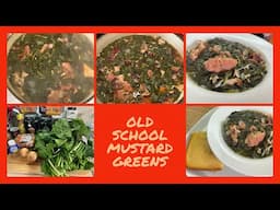 OLD SCHOOL MUSTARD GREENS & HAM HOCKS Another Delicious & Traditional Thanksgiving Dinner Side Dish