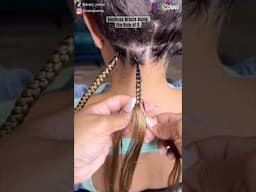 Follow along with me 😊 #knotlessbraids #braids #howtobraid #braidschool