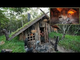 29Day Living Underground House With Log Cabin Roof Grass