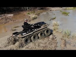 Argo 8x8 Adair Tracks in Swamp Drone Video #shorts