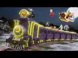 Santa Vs Ghost Train - Halloween Cartoon Fun - Choo choo train kids videos