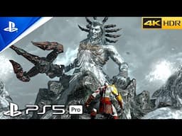 (PS5 PRO) GOD OF WAR 3 REMASTERED - Kratos vs Poseidon Boss Fight Gameplay [4K 60FPS HDR]