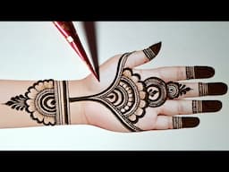 Very unique stylish front hand mehndi | mehndi design easy | simple mehndi | mehndi design | mehandi