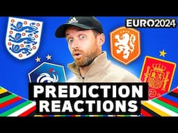 REACTING TO MY EURO 2024 PREDICTIONS!