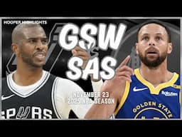 Golden State Warriors vs San Antonio Spurs Full Game Highlights | Nov 23 | 2025 NBA Season