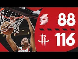 Portland Trail Blazers 88, Houston Rockets 116 | Game Highlights | November 22, 2024