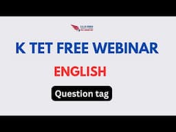 K TET ENGLISH CLASS | QUESTION TAG | D EL ED KERALA LEARNING APP