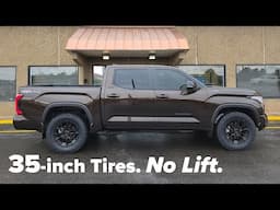 Installing 35-inch Tires on a 2025 Toyota Tundra with No Lift