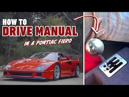 How to drive a manual transmission....in a Ferrari F40.