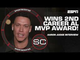 Aaron Judge says it’s an ‘incredible honor’ to win his 2nd career AL MVP Award 🏆 | SportsCenter