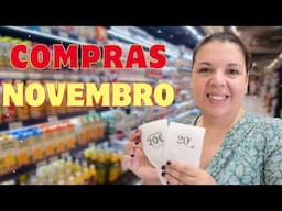 Compras de supermercado do mês de Novembro - Promoção 20€+20€ no Pingo Doce #compras