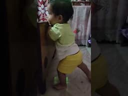 cute baby learning to stand #babyshorts #babyvideos #cutebaby #trending #babywalk