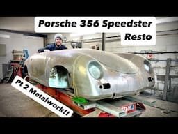 Porsche 356 Speedster Restoration pt2! More metalwork and dreaded rust!!!