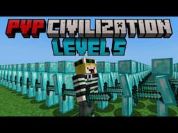 Minecraft but I become the BEST in PVP CIVILIZATION