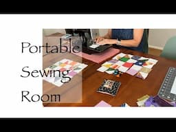 Portable Sewing Room | Sew along with me | Travel and sewing