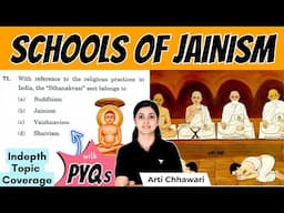 School of Jainism | Jainisim PYQs for UPSC Prelims 2025 | Ancient History by Arti Chhawari