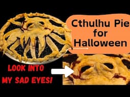 Cthulu Pie for Halloween (Sad Squid)