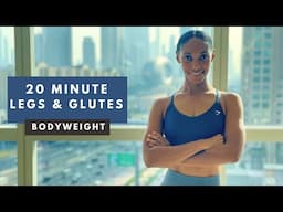 20min LEGS & GLUTES Lower Body Strength Workout | BODYWEIGHT 🔥