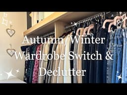 Wardrobe Closet Declutter & Organisation - Autumn/Winter Switch Over - Capsule Wardrobe