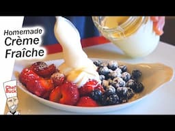 Best Crème Fraîche Recipe - Homemade Dessert Topping