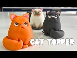 How to make cute cat cake toppers (Plus Ragdoll cats)