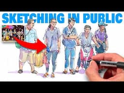 How To Sketch People Quickly! (6 TIPS for sketching in PUBLIC)