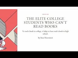 Imperialism has made people unable to read (Communist reacts to "Why everyone stopped reading")