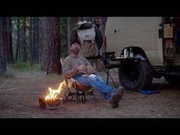 Making Surf Fish Tacos in a Peaceful Woodland Setting