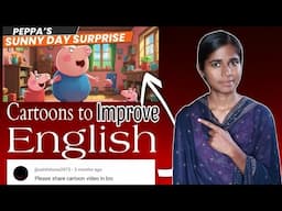 Cartoons for beginners to improve English and to learn English//