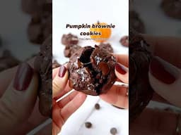 Full recipes on my site  #glutenfreecookies #pumpkin #fallrecipe #glutenfree #dairyfree #chocolate ￼