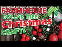 High End (Farmhouse) Dollar Tree Christmas Crafts