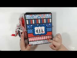 Doodlebug Yankee Doodle  6 x 8 Mini Album