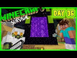 We Found A Nether Portal: Surviving Minecraft First 100 Days 36