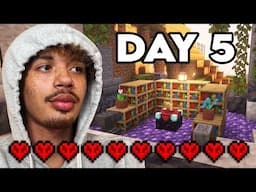 Creating The ENCHANTING ROOM In Minecraft (DAY 5)