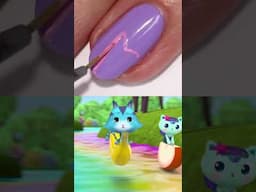 I LOVE this Gabby Cat nail art! 🌈 | GABBY'S DOLLHOUSE