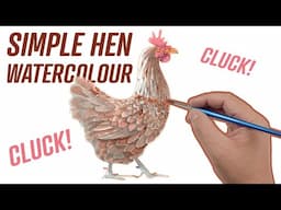 EASY! and FUN! Watercolor painting tutorial - step by step