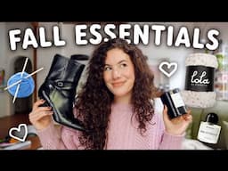 all of my (very cozy) Fall ESSENTIALS! (home, lifestyle and fashion)