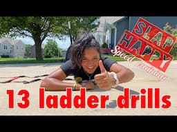 13 Ladder Drills: Speed and Agility Training at home - Footwork for Softball and Baseball Athletes