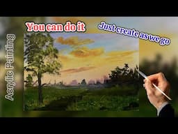 Landscape Painting -- Acrylic Made Easy!