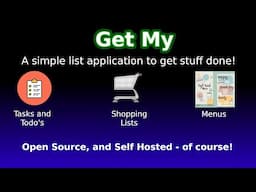 Get my - Open  Source, Self Hosted list application to help you get your stuff done.