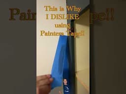 This is Why I Dislike using Painters Tape!! #homeimprovement #painter