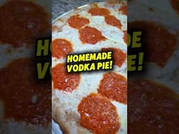 Vodka Sauce Pie: Classic homemade vodka sauce with a sesame seed crust #shorts #pizza #food #foodie