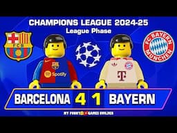 Barcelona vs Bayern 4-1 : Champions League 2024/25  Goals Highlights in Lego