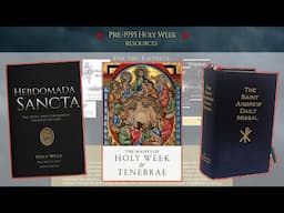 Texts for Holy Week -- Printed and Online Resources. It is not too late to order for the Triduum!